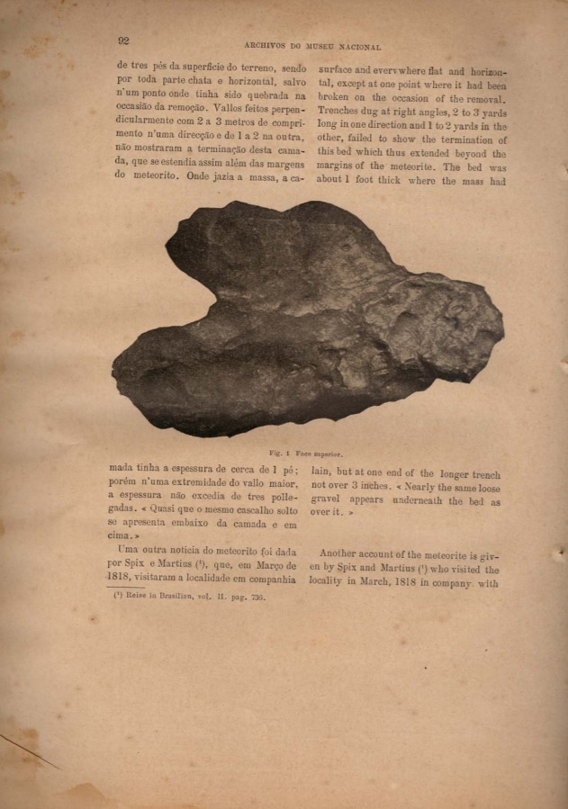 DERBY, Orville A. Estudo sobre o meteorito de Bendegó. In: Archivos do Museu Nacional, v. 9, Rio de Janeiro: Museu Nacional, 1895